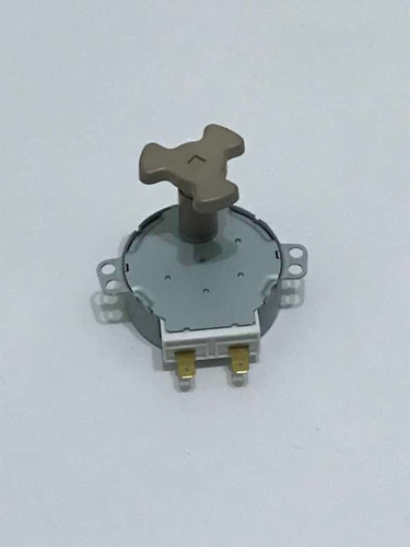 Imagen 5 de 8 de Motor Gira Plato 220v 5/6rpm + Cupla Eje Largo Microondas
