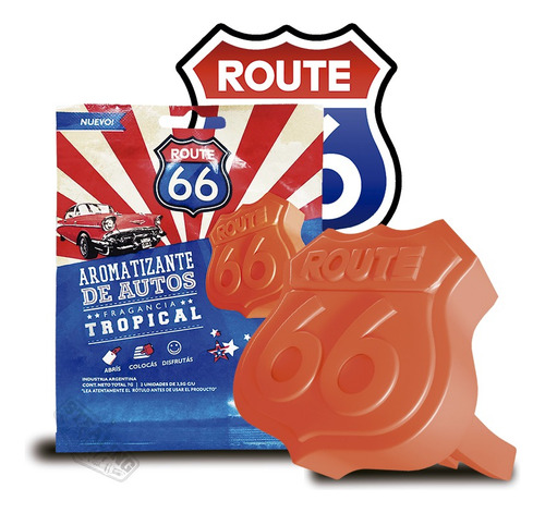 Saphirus | Route 66 | Tropical | Perfume Aromatizante Auto