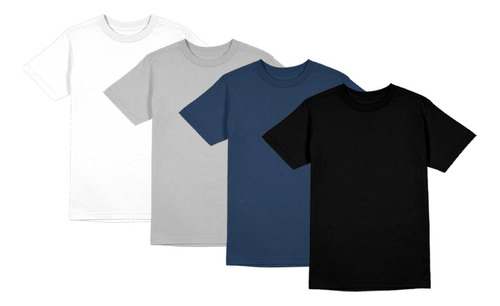 Kit 4 Camisetas Masculina Poliéster Toque Algodão Esporte