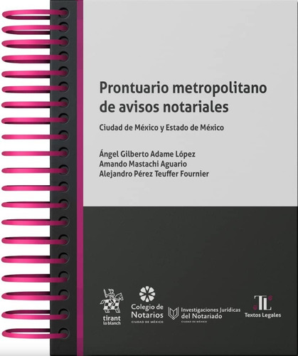 Prontuario Metropolitano De Avisos Notariales. Cdmx Y Edomex