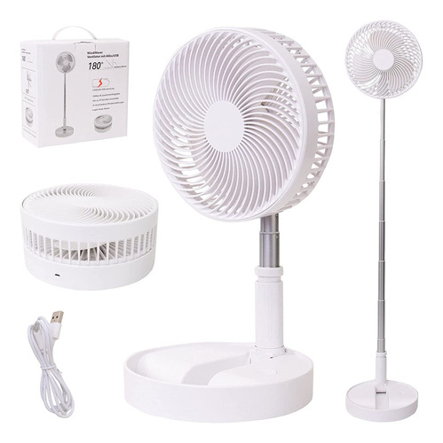 H+ Ventilador Loread, Portátil, Recargable, Ajustable, Usb