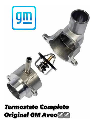 Termostato Agua Completo Aveo 100% Original Gm