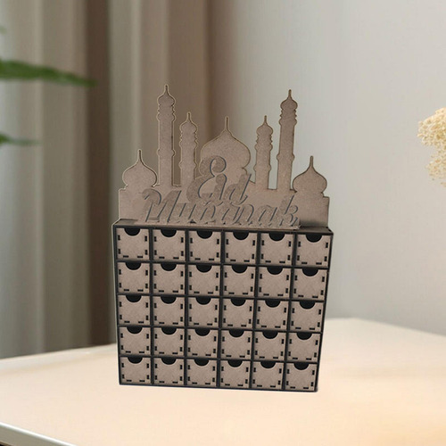 Calendario De De Madera Eid Ramadán Mubarak Madera Ramadán