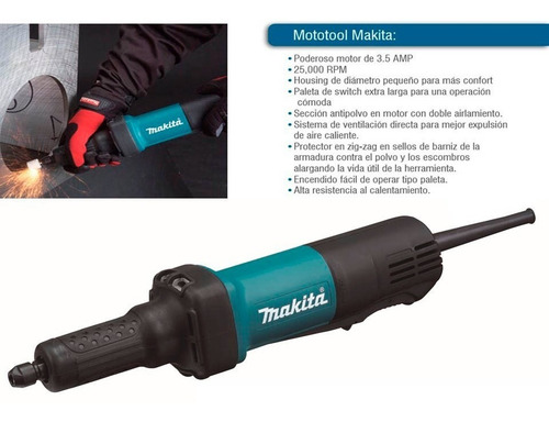 Moto Tool Makita 1/4'' 400w 25000rpm Industrial (gd0600)