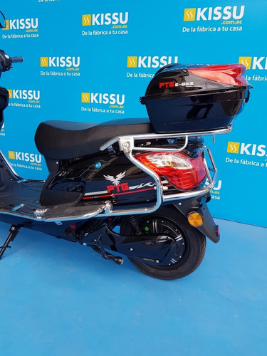 Moto Electrica Ptg E-bike Tipo Pasola Negro Brillante