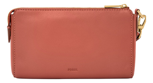 Bolsa De Mano Pequeña Mujerwristlet Piel Multicolor Fossil
