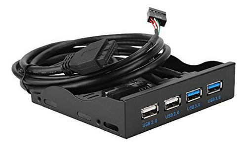 Panel Frontal Para Unidades De Disquete Con 4 Puertos Usb, U