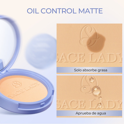 Base de maquillaje en polvo Sace Lady Maquillaje Polvo SL240 tono 01 marfil clásico - 10.351mL 10g