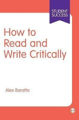 How To Read And Write Critically  Alex Baratta Hardbaaqwe