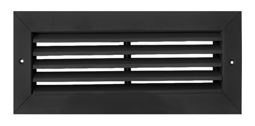 Rejilla De Ventilacion 30x10 Fija Negro - Retorno/extraccion