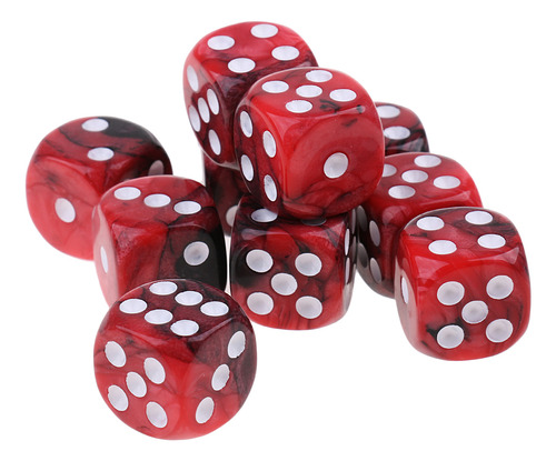 20pc Colors Dices D6 Six Sided 16mm D6 Para Rpg Table Board