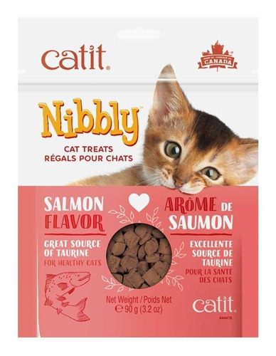 Snack Premio Gatos Catit Nibbly Sabor Salmon 90g