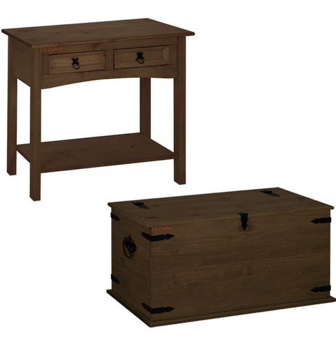 Baul + Mesa Auxiliar - Dressoire - Pie De Cama - Madera- Lcm