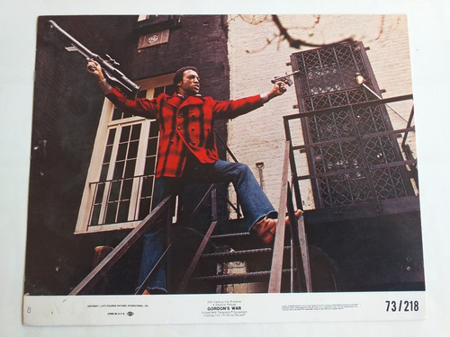 Gordon's War - 8 Lobby Cards Cine Usa 1973 *