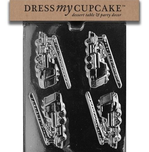 Dress My Cupcake Chocolate Candy Mold, Fire Trucks