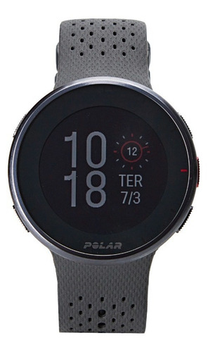 Relógio Smartwatch Pace Pro Polar Unissex Cor da correia Preto (Carbon Gray) Cor do bisel Preto Cor do fundo Cinza