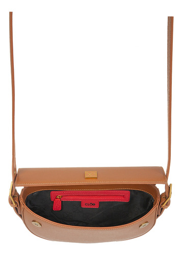 Bolsa Cloe Para Mujer Crossbody Atemporal Color Marrón claro Diseño de la tela Lisa