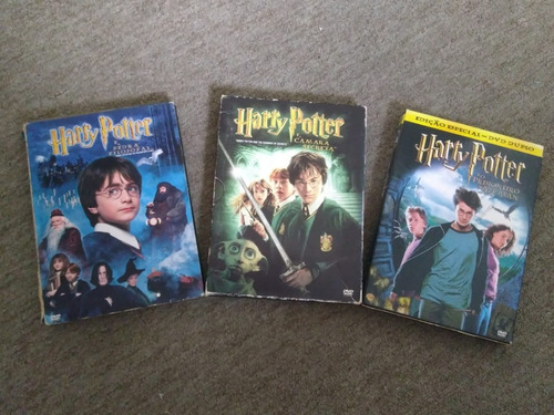 Dvds Duplos Harry Potter (os Três Primeiros Filmes)