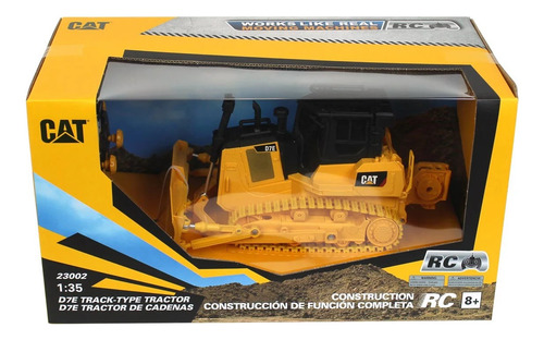 1:35 D7e Track Dozer Caterpillar A Control Remoto Amarillo Caterpillar