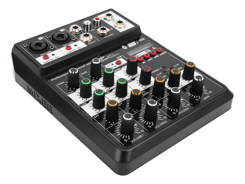 Mini Consola Mezcladora De Tarjetas De Sonido De 4 Canales I