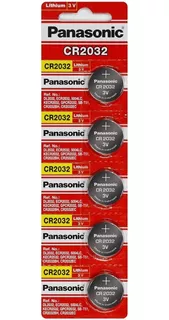 5 Panasonic 3v 2032 Cr2032 Pila Litio Balanza Reloj Blister