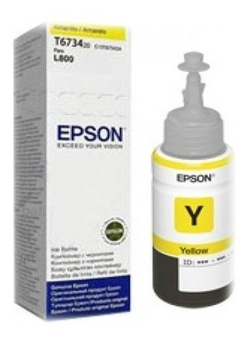 Epson Botella Tinta Amarillo 673 (l800 - L850 - L1800)