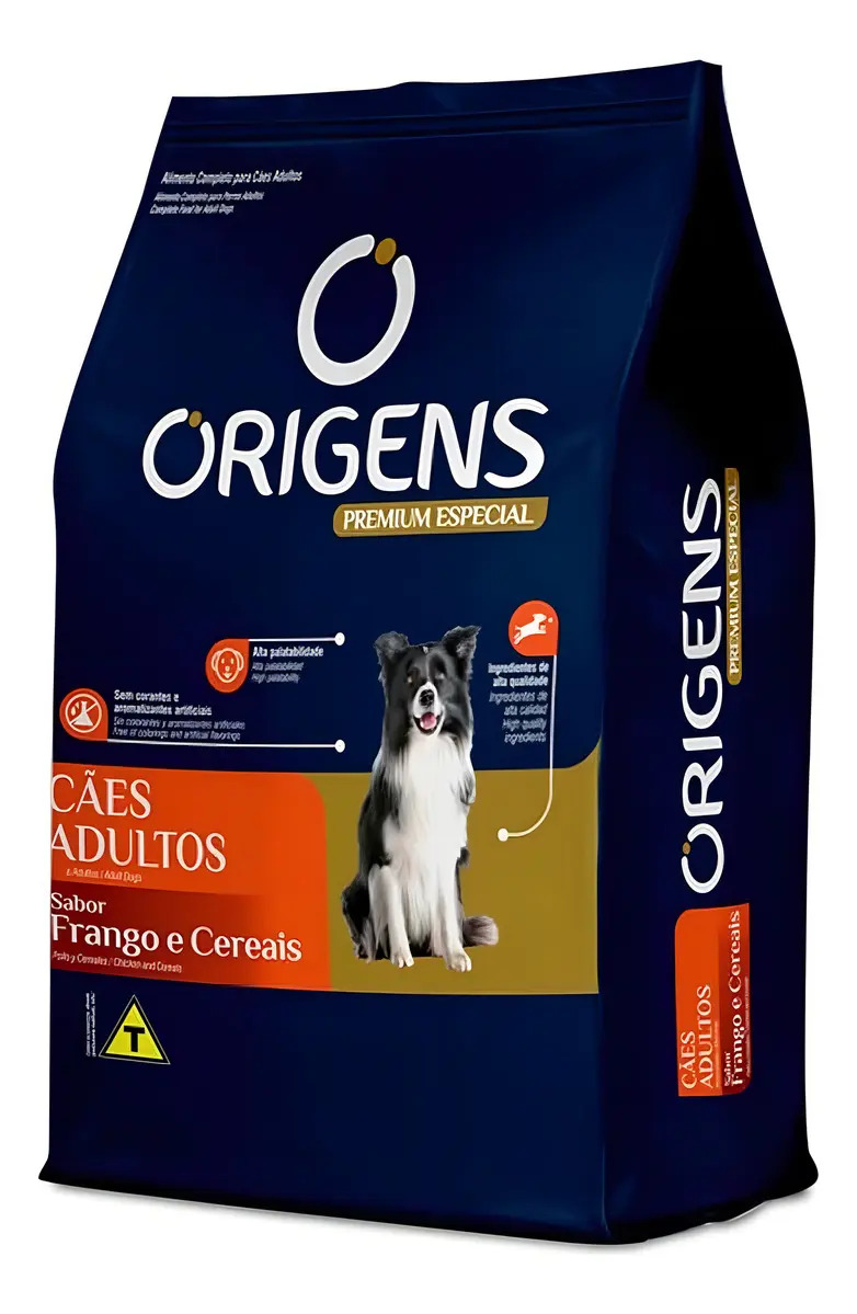 Ração Origens Premium Especial Cães Adultos Sabor Frango E Cereais 15kg