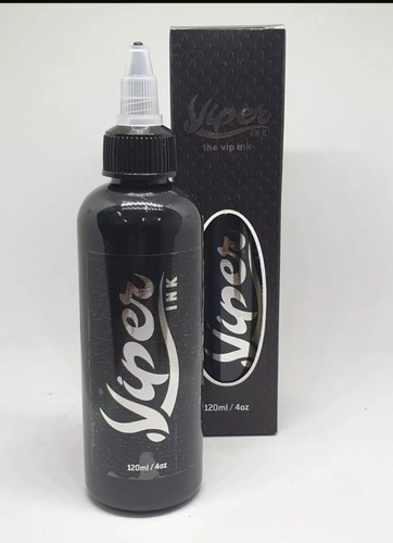 Imagem 2 de 3 de Tinta Viper Ink Preto Linha 120ml Tattoo
