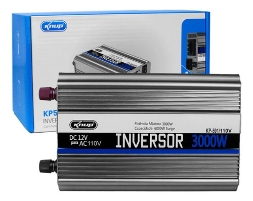 Inversor De Tensão 3000w 110v Função Ups Onda Trapezoidal