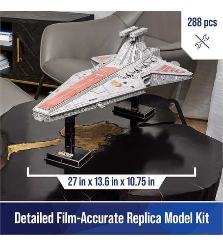 Star Wars Nave Clase Venator Star Destroyer 3d Modelo Kit