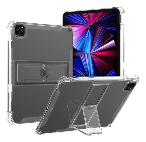 Goma Antichoque Transparente Para iPad Pro 11 + Soporte