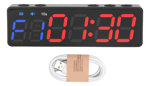 Reloj Portátil Gym Timer Con Intervalos De Entrenamiento, Ta