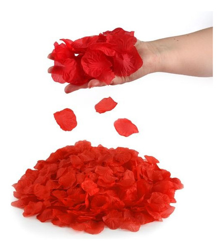 1000 Pétalos De Rosa Artificial Decoración Foto San Valentín