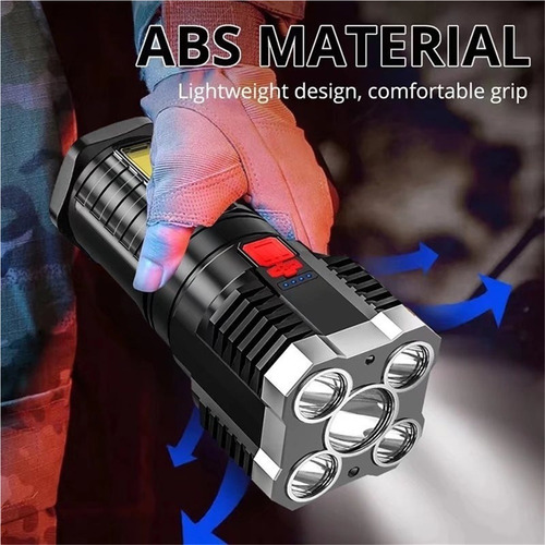 ^ Linterna Led Recargable Superpotente De 5 Led