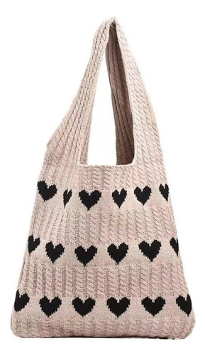 Bolso De Ganchillo Con Forma De Corazón Cutecore Llavero Lin