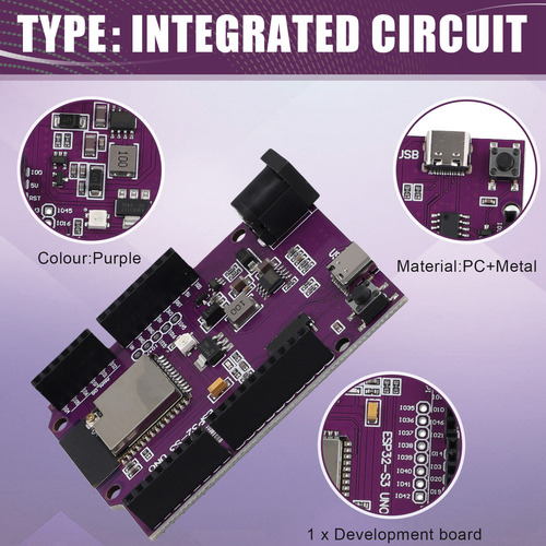 A Módulo De Placa Esp32-s3 Wifi+16mb Flash D1 R3 N16r8 Para