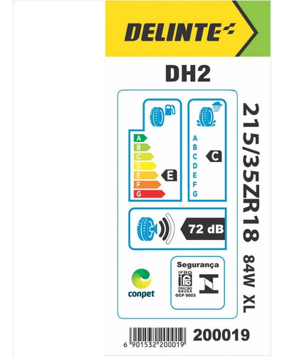 Imagem 4 de 4 de Pneu Aro 18 Delinte 215/35/18 84w Xl Dh2