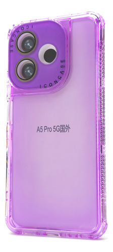 Funda 3 En 1 Para Oppo A5 Pro Case Protector 360 Uso Rudo Rainbow Dream - Violeta Oppo A5 Pro