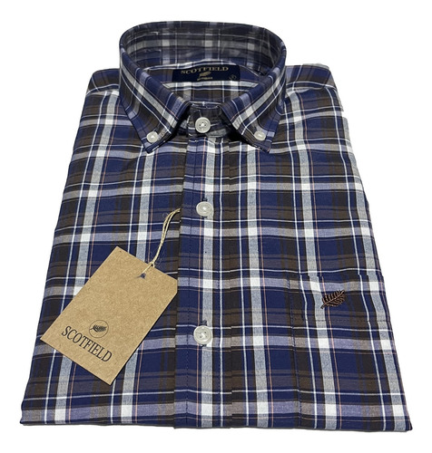 Camisa Sport * Scotfield * Algodón/fibra Manga Larga Clásica