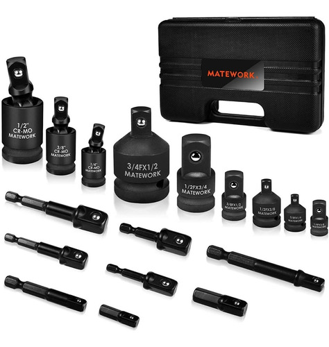 Juego De Adaptadores Para Dados Y Llaves De Impacto 17 Pz Matework