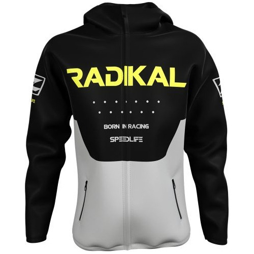 Campera Radikal Rompeviento Flux Gris