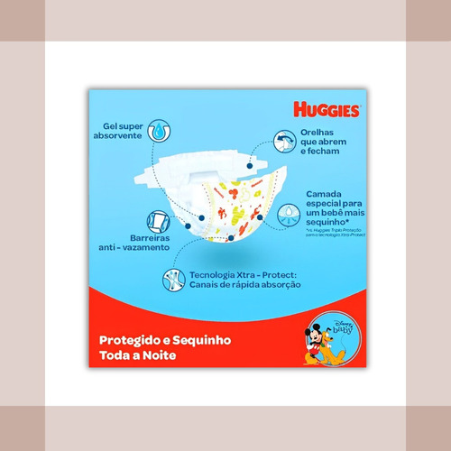 2 Kit Huggies Fralda Tripla Proteção Xxg+ Lenço Umedecido 88