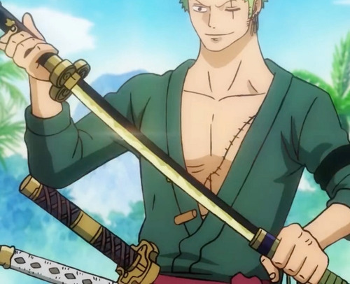 Katana Espada Anime One Piece Yama Enm Roronoa Wado Branca