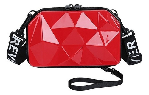Bolsa Mini Bag Influencer Diamante Moda Blogueira Chl B-808 Cor Vermelho