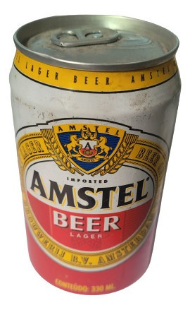 Lata Antiga De Coleção - Cheia  - Amstel Beer Lager