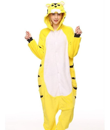 Tigre Tigrinho Pijama Macacão Kigurumi - Pronta Entrega