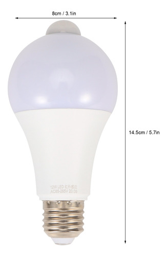Bombilla E27 De Inducción Infrarroja Del Movimiento Del Cuer