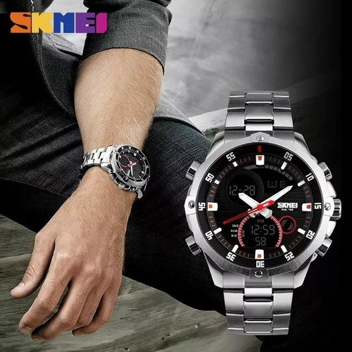 Reloj Deportivo Luminoso Con Calendario Cronometrador Skmei