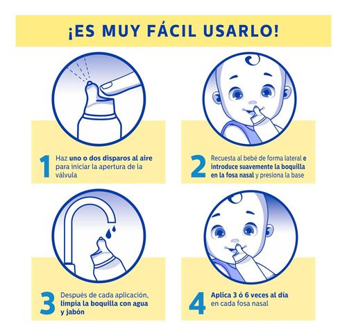 Stérimar Solución Humidificante Nasal Bebé 50 Ml. Mejora La Respiración. Para La Higiene Y Limpieza Diaria. Con Boquilla Pediátrica De Seguridad. Facilita La Alimentación Y Promueve Un Sueño Tranquilo Blanco Con Amarillo