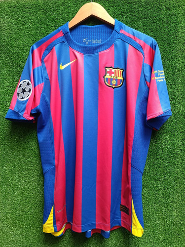 Camiseta Retro Ronaldinho Club Barcelona Fc Final Paris 2006